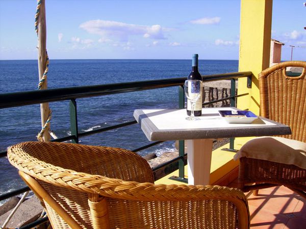 Terrasse direkt am Meer